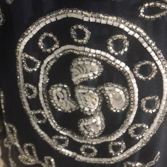“A. J. BARI” Beaded, Sequined and Silk Ladies Top - Picture 10 of 15